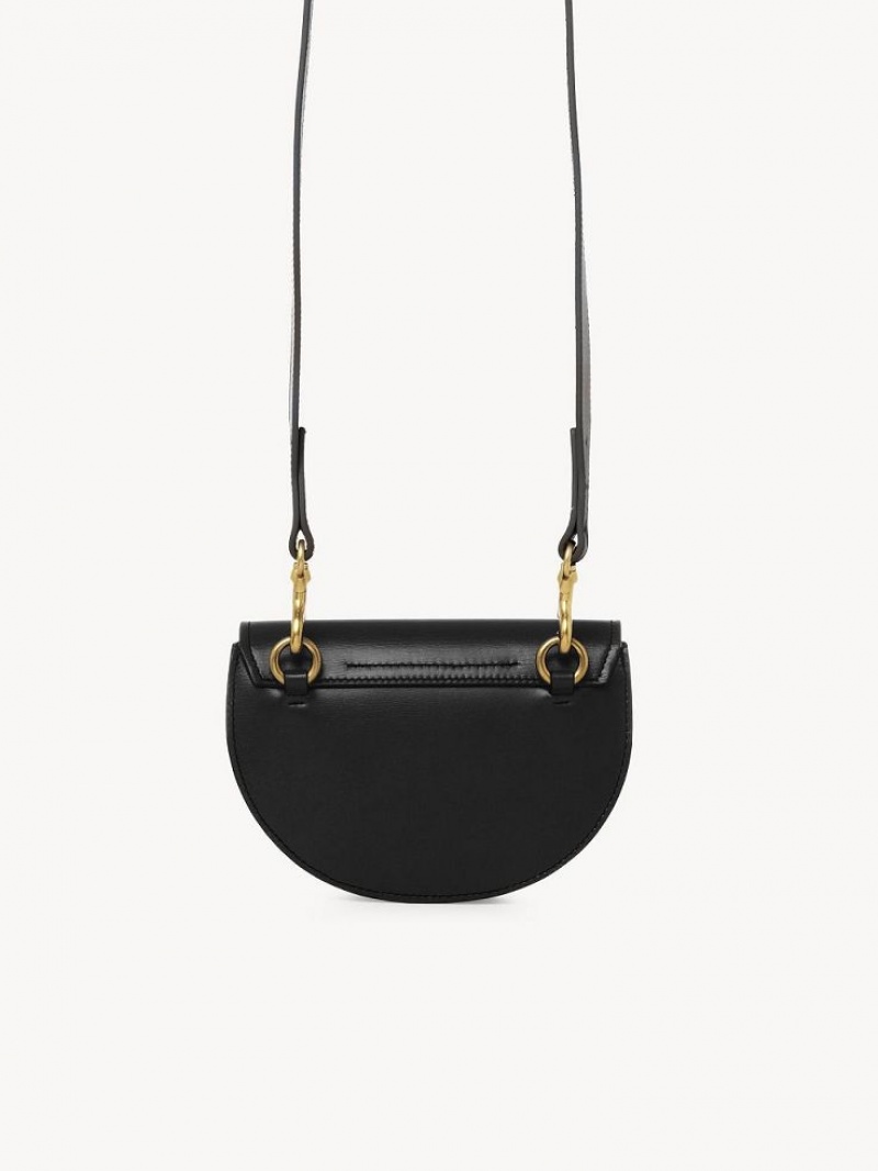 Chloe Marcie Mini Flap Crossbody Taske Sort | CHE-SR13588