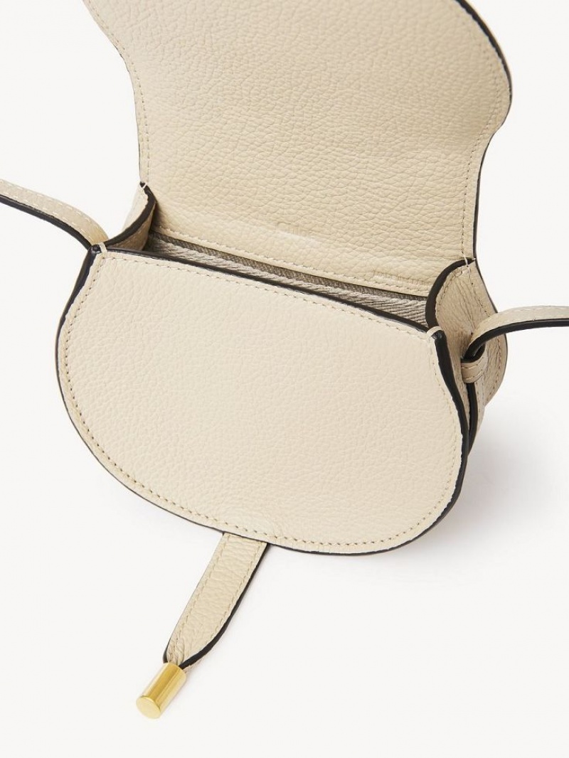 Chloe Marcie Nano Saddle Mini Tasker Beige | CHE-SR13683