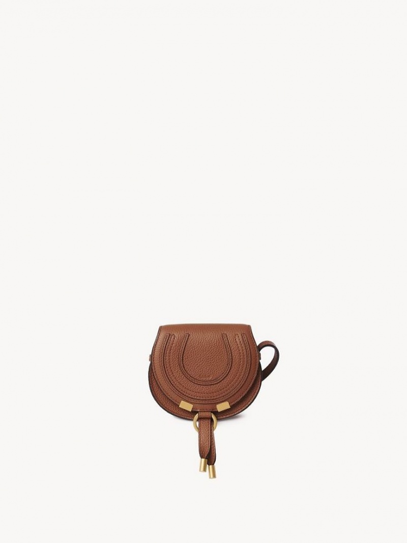 Chloe Marcie Nano Saddle Mini Tasker Brune | CHE-SR13684