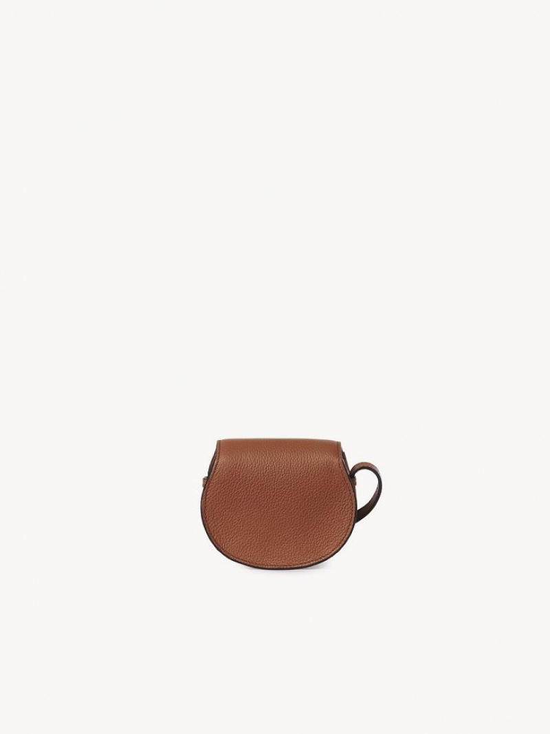 Chloe Marcie Nano Saddle Mini Tasker Brune | CHE-SR13684