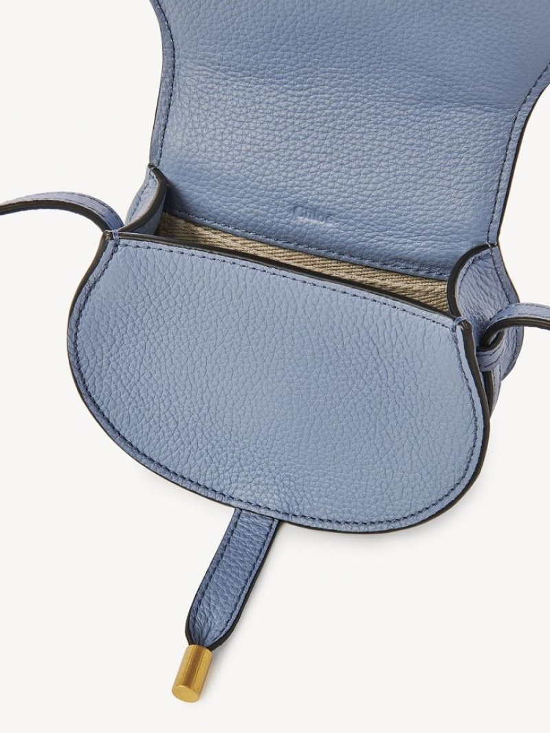 Chloe Marcie Nano Saddle Mini Tasker Dyb Blå | CHE-SR13678