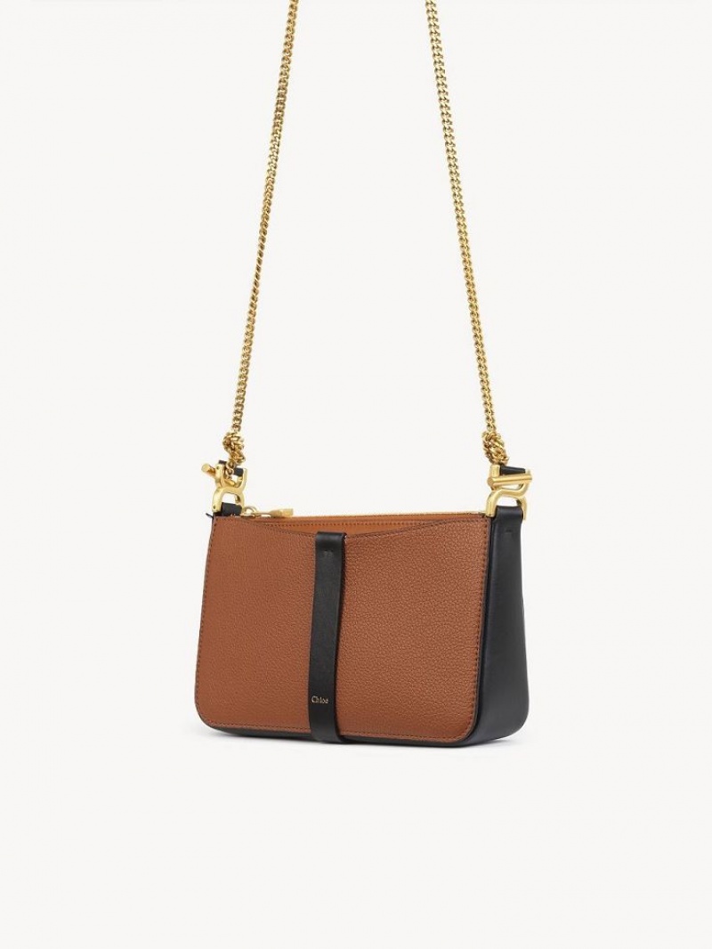 Chloe Marcie Pouch On Chain Mini Tasker Brune | CHE-SR13703