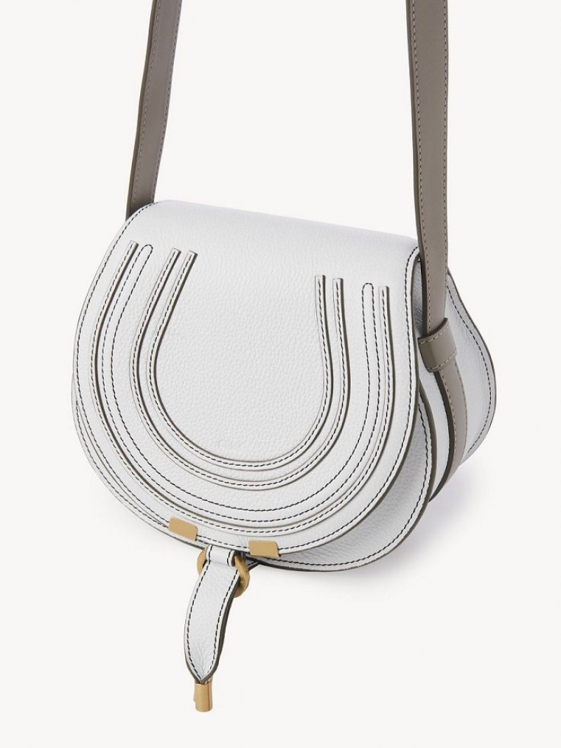 Chloe Marcie Small Crossbody Taske Hvide | CHE-SR13502