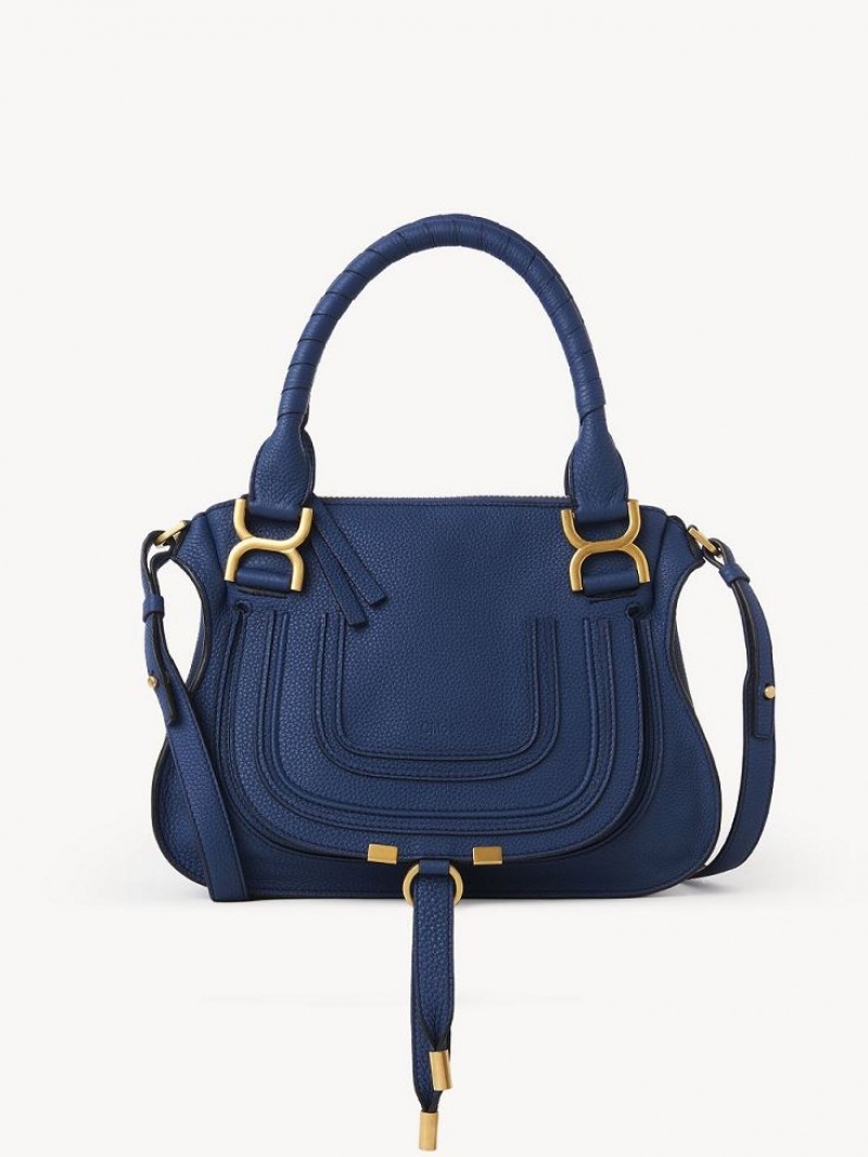 Chloe Marcie Small Double Carry Crossbody Taske Dyb Blå | CHE-SR13546