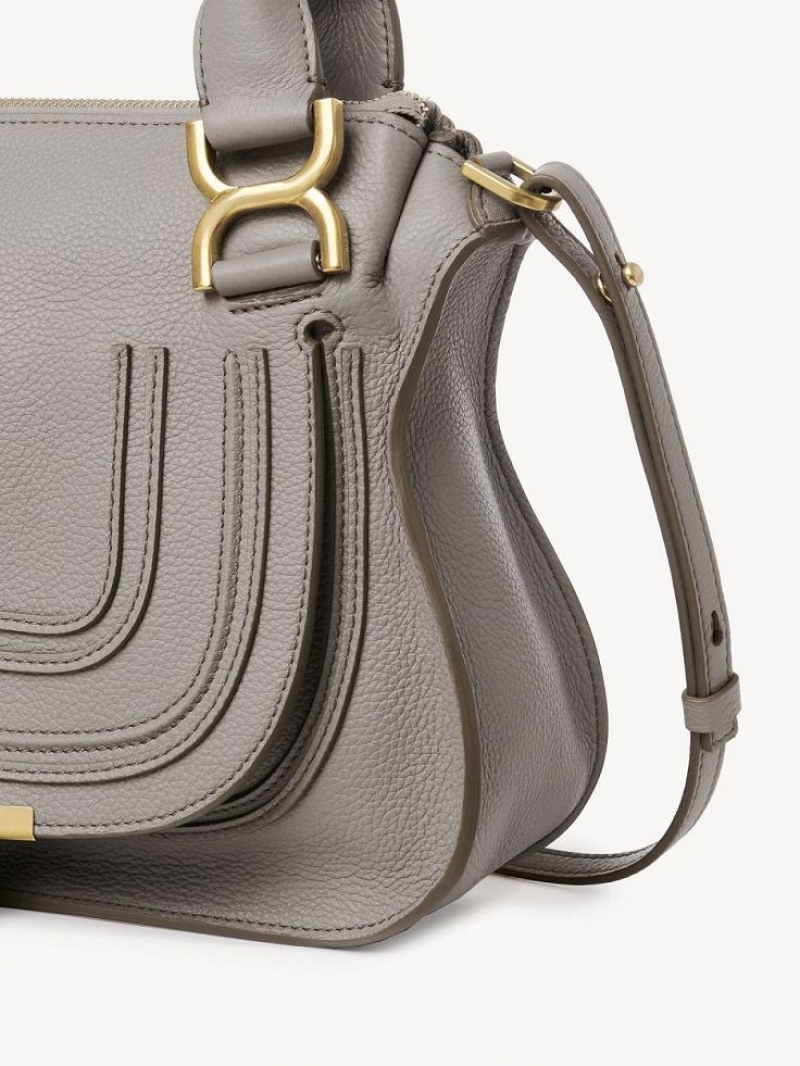 Chloe Marcie Small Double Carry Crossbody Taske Grå | CHE-SR13547