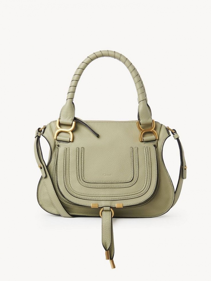 Chloe Marcie Small Double Carry Crossbody Taske Grøn | CHE-SR13554