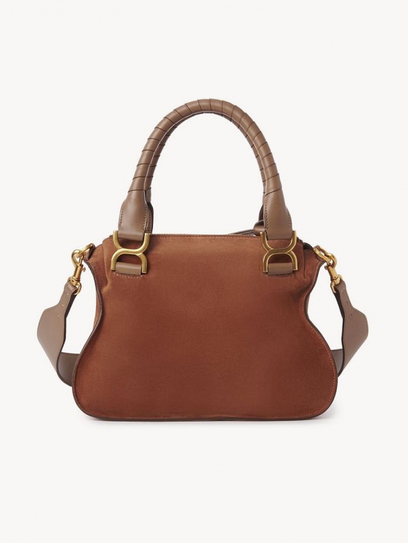 Chloe Marcie Small Double Carry Skuldertasker Brune | CHE-SR13440