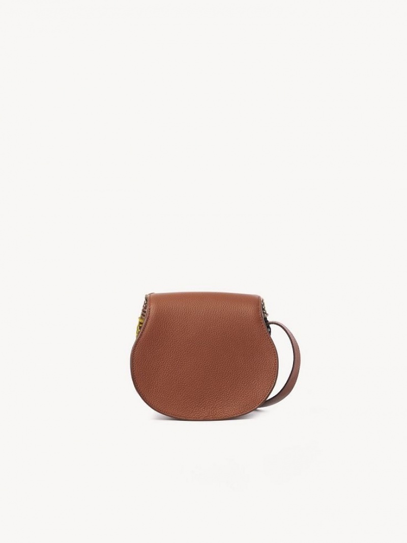 Chloe Marcie Small Saddle Mini Tasker Brune | CHE-SR13664