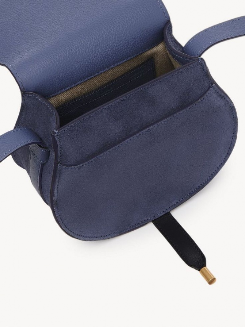 Chloe Marcie Small Saddle Mini Tasker Dyb Grå Mørkeblå | CHE-SR13685