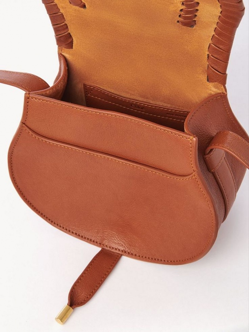 Chloe Marcie Small Saddle Mini Tasker Orange | CHE-SR13665