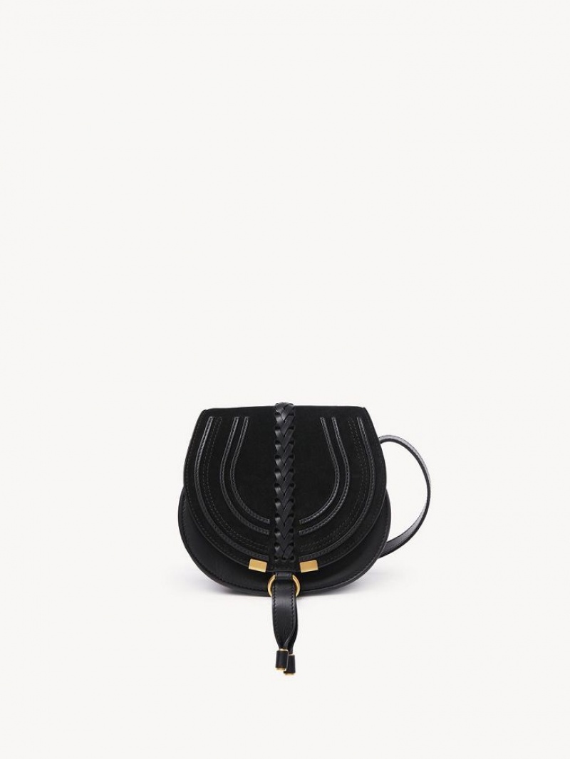 Chloe Marcie Small Saddle Skuldertasker Sort | CHE-SR13413