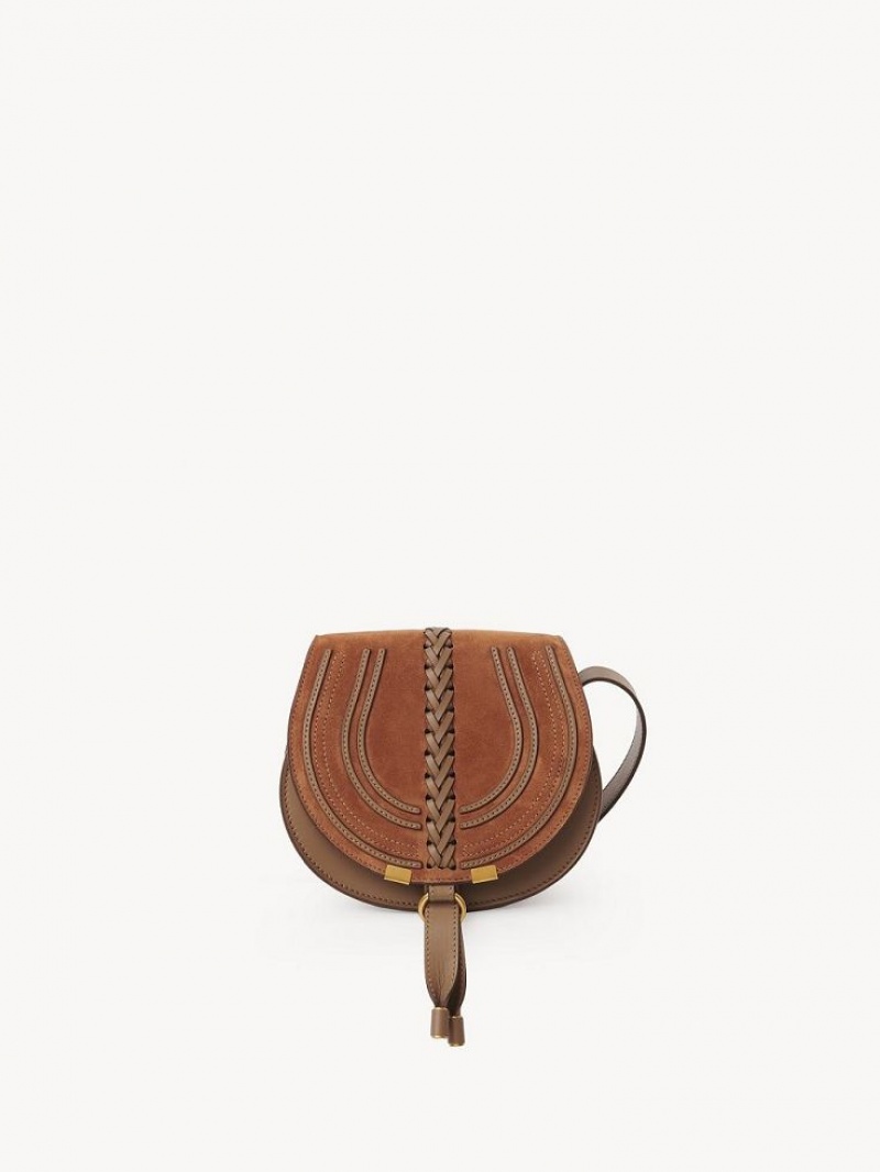 Chloe Marcie Small Saddle Skuldertasker Brune | CHE-SR13414