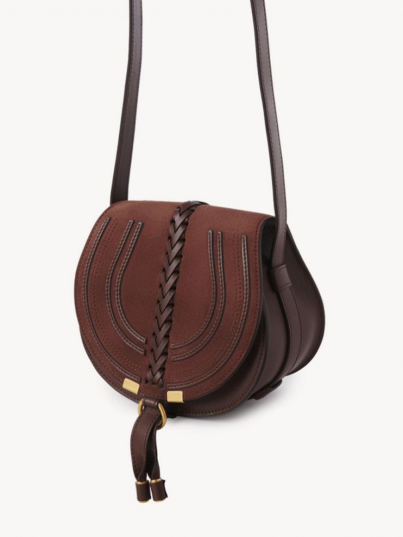 Chloe Marcie Small Saddle Skuldertasker Rød | CHE-SR13415