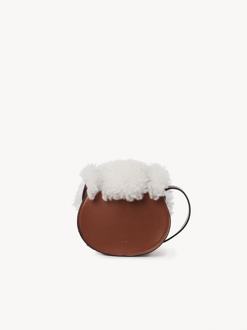 Chloe Marcie Small Saddle Skuldertasker Brune | CHE-SR13425