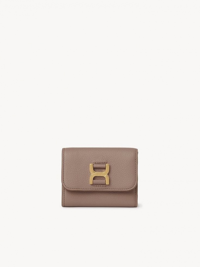 Chloe Marcie Small Tri-fold Lille Pung Brune | CHE-SR14296