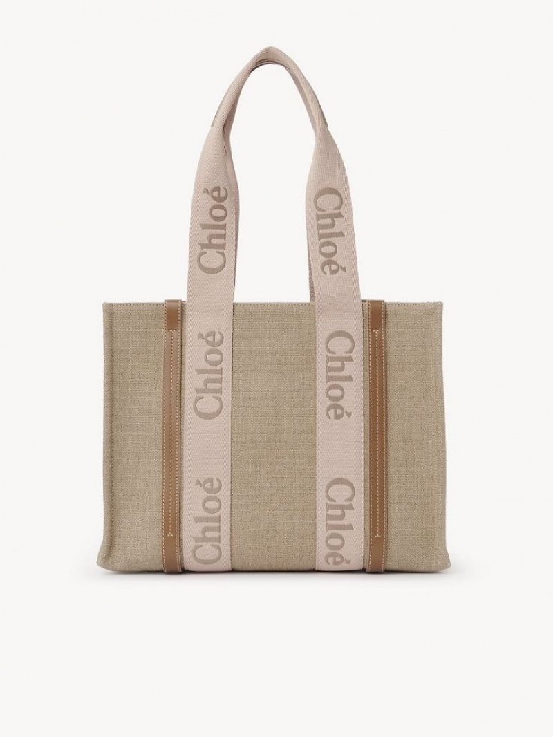 Chloe Medium Woody Muleposer Beige | CHE-SR13385