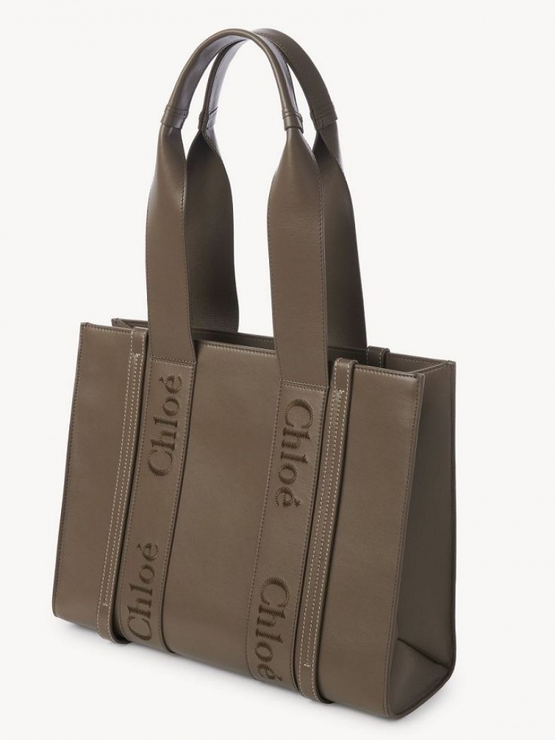 Chloe Medium Woody Muleposer Grøn | CHE-SR13340