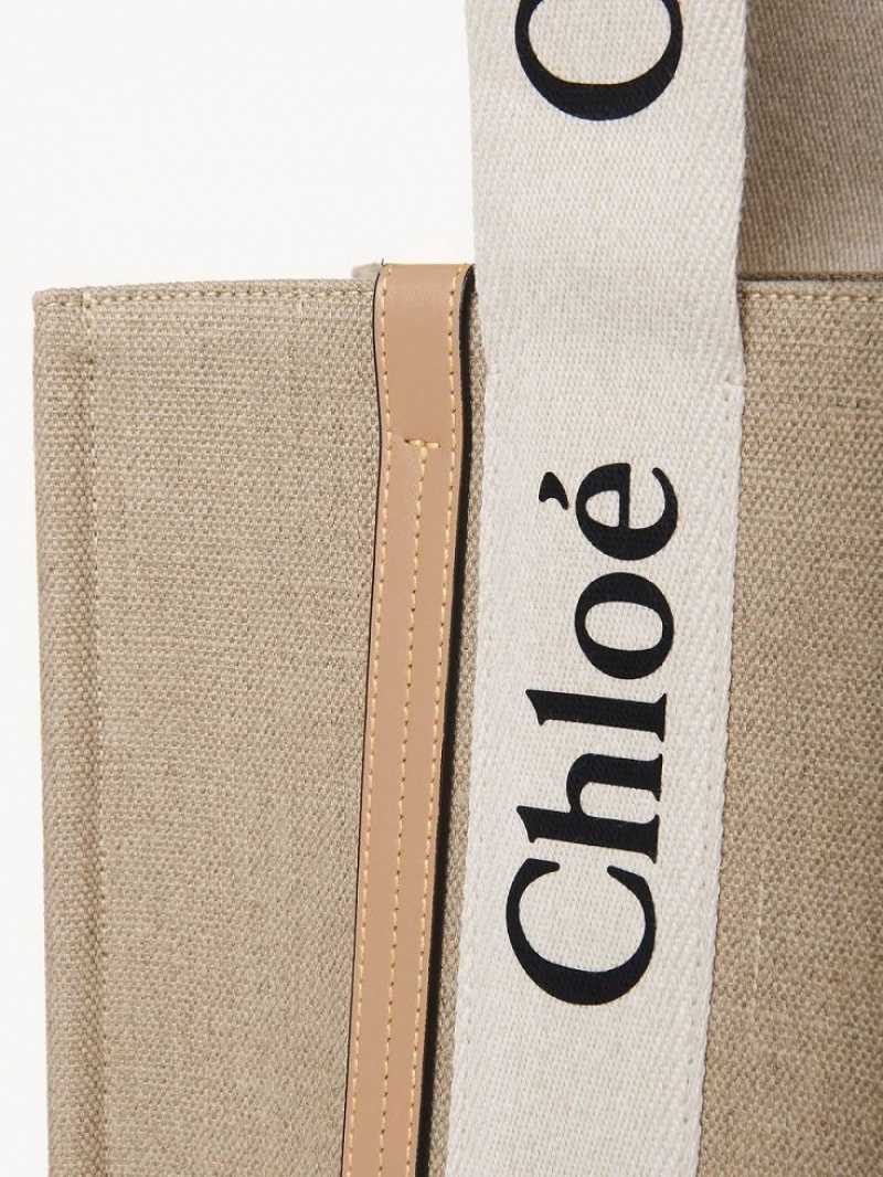 Chloe Medium Woody Muleposer Hvide Beige | CHE-SR13354