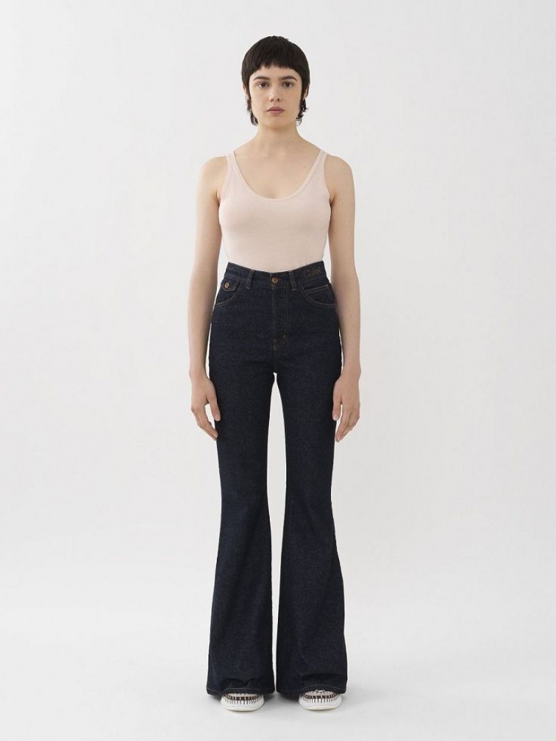 Chloe Merapi Flare Jeans Mørkeblå | CHE-SR13993