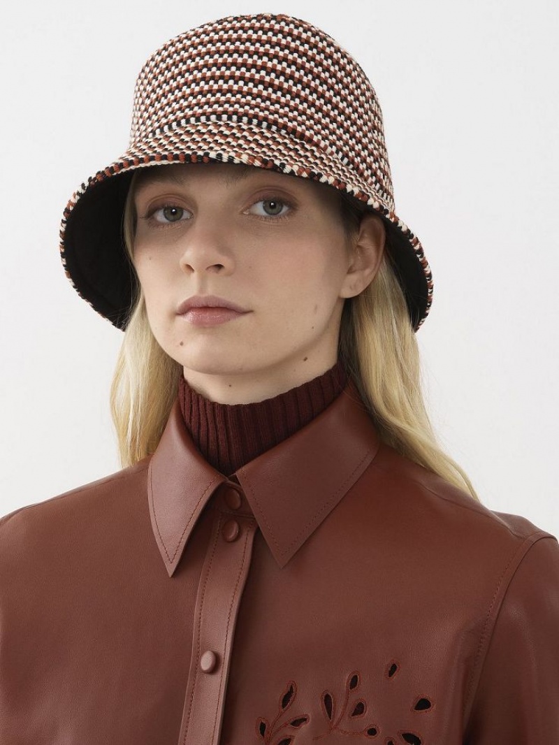 Chloe Meril Bob Hat Rød Brune | CHE-SR14495