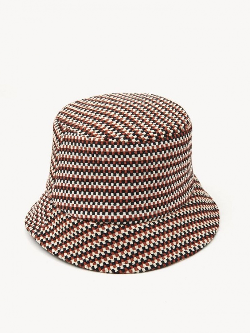 Chloe Meril Bob Hat Rød Brune | CHE-SR14495