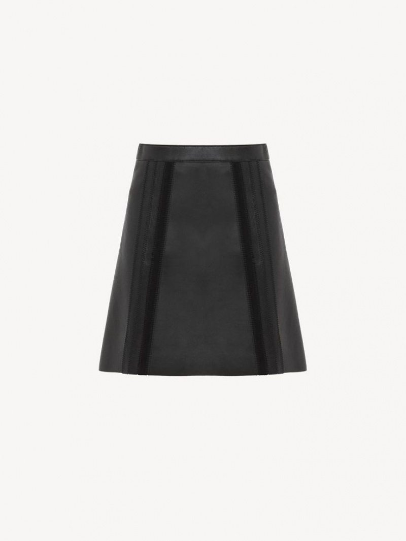 Chloe Mini Skirt Leather Sort | CHE-SR14120