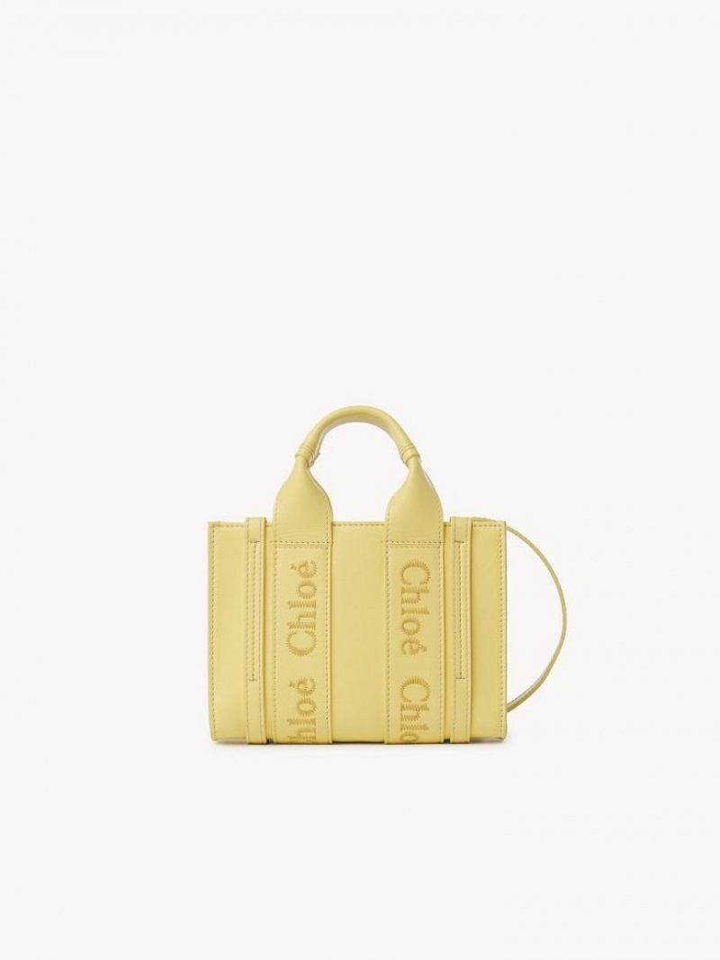 Chloe Mini Woody Crossbody Taske Gul | CHE-SR13520