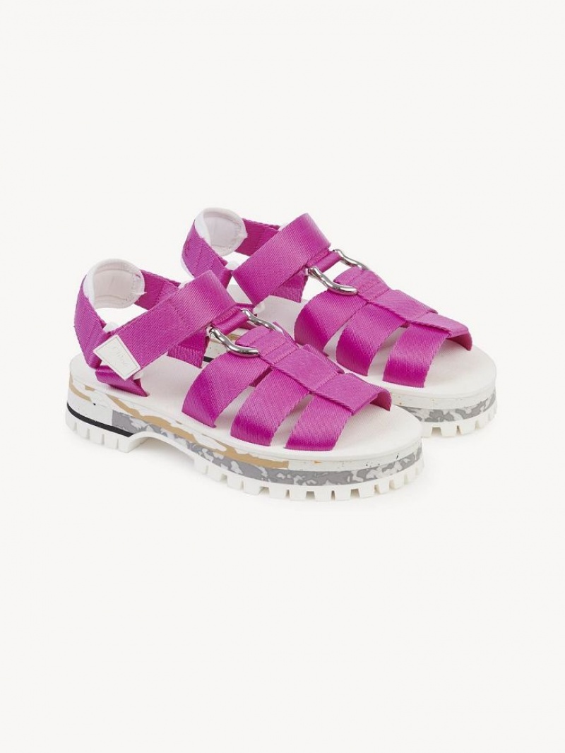 Chloe Nikie Active Flade Sandaler Lyserød | CHE-SR14177