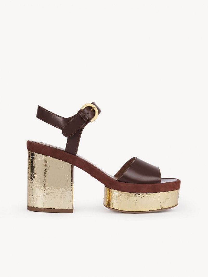 Chloe Odina High-heel Sandaler Brune | CHE-SR14179