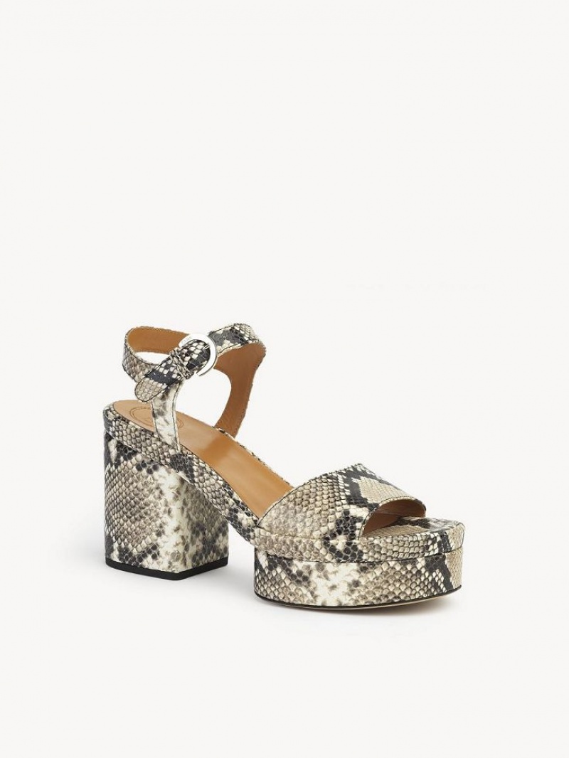 Chloe Odina High-heel Sandaler Grå | CHE-SR14172