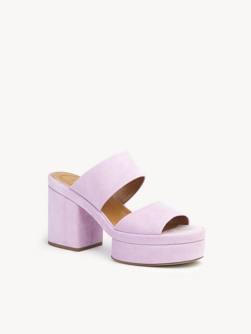 Chloe Odina High-heel Sandaler Lilla | CHE-SR14183