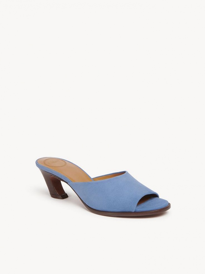 Chloe Oli High-heel Mule Dyb Blå | CHE-SR14158