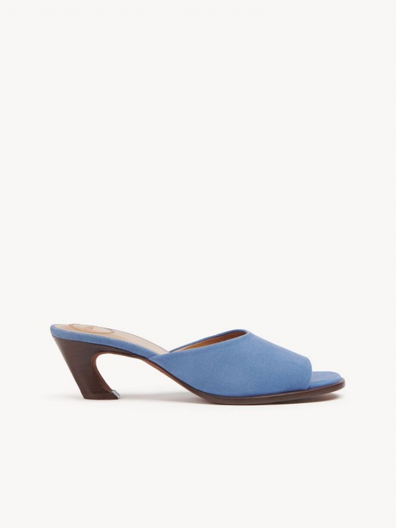 Chloe Oli High-heel Mule Dyb Blå | CHE-SR14158