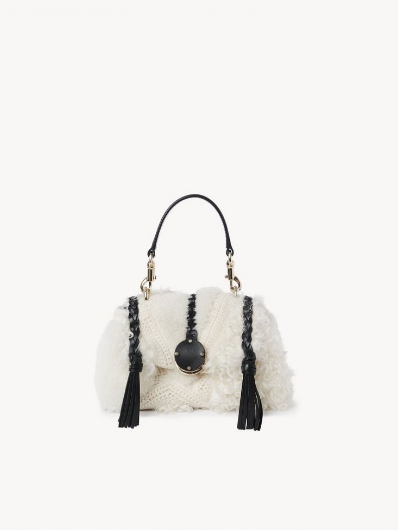 Chloe Penelope Soft Shoulder Mini Tasker Hvide | CHE-SR13707