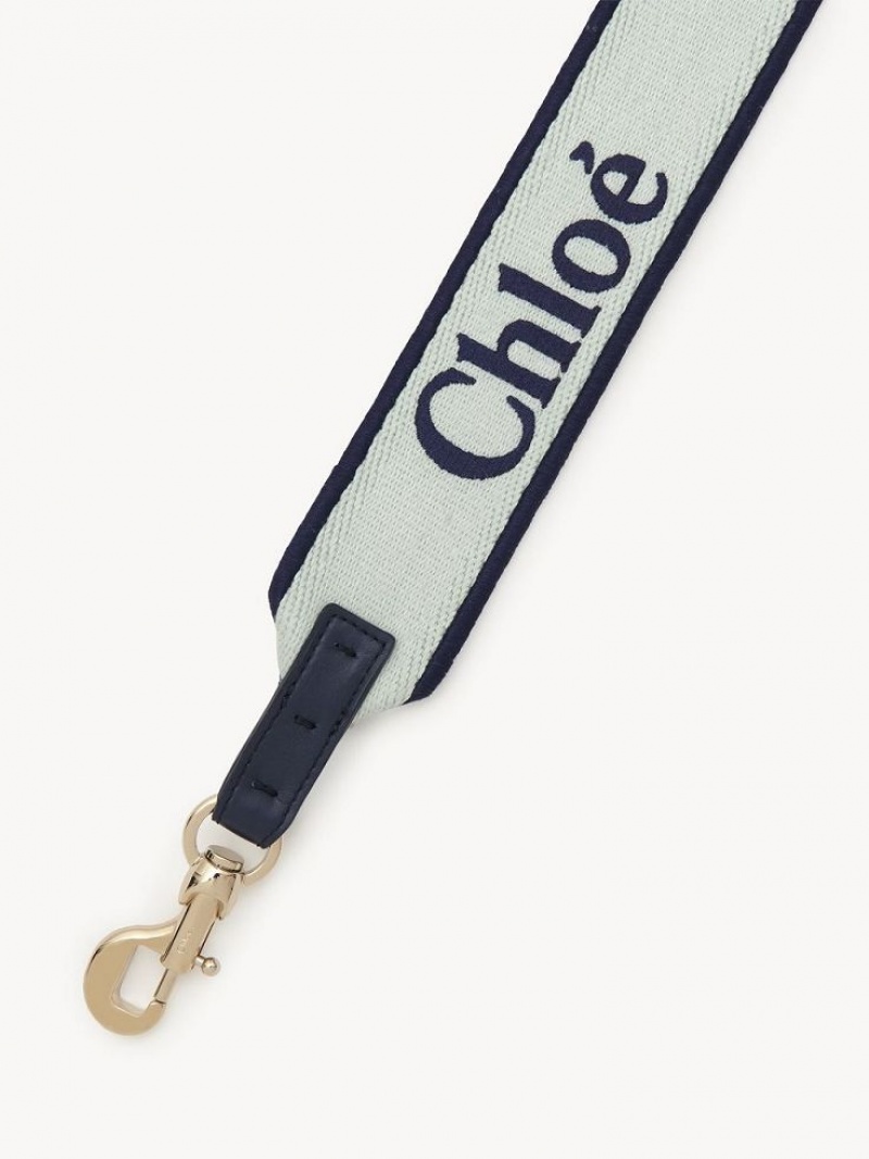 Chloe Páskové Strap Grøn Blå | CHE-SR13767