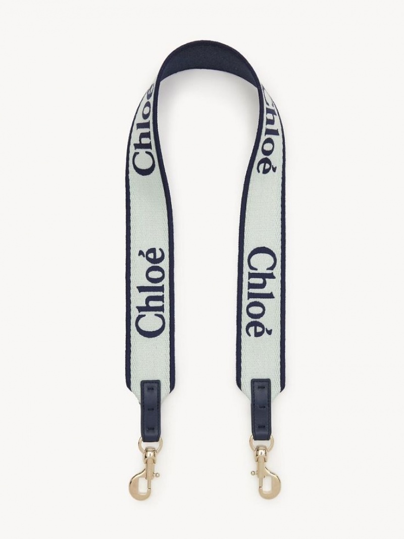 Chloe Páskové Strap Grøn Blå | CHE-SR13767