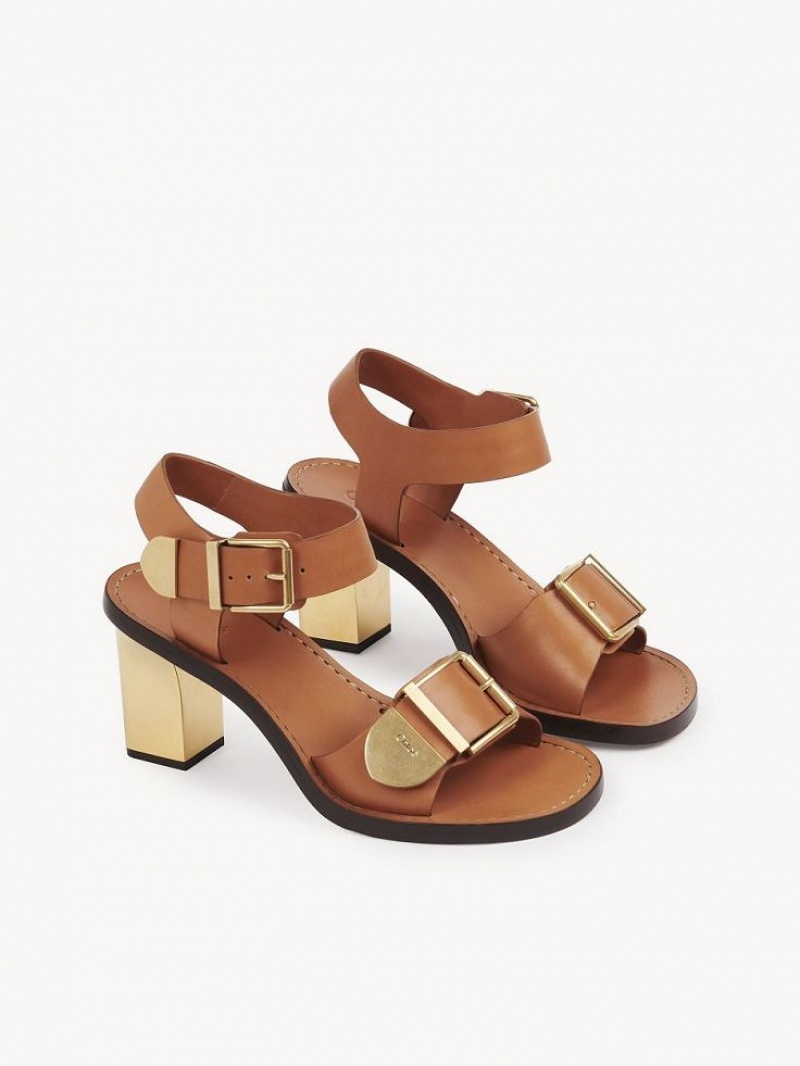 Chloe Rebecca High-heel Sandaler Brune | CHE-SR14140