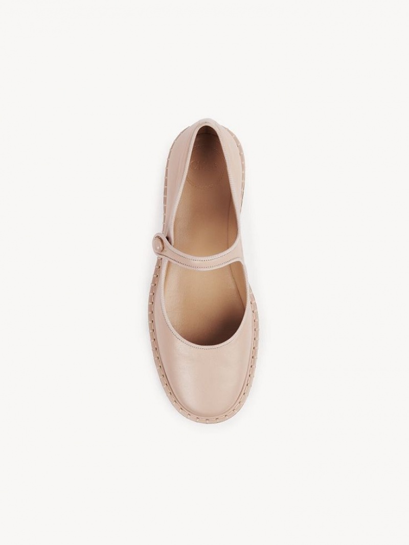 Chloe Rubie Ballet Flat Lyserød | CHE-SR14258