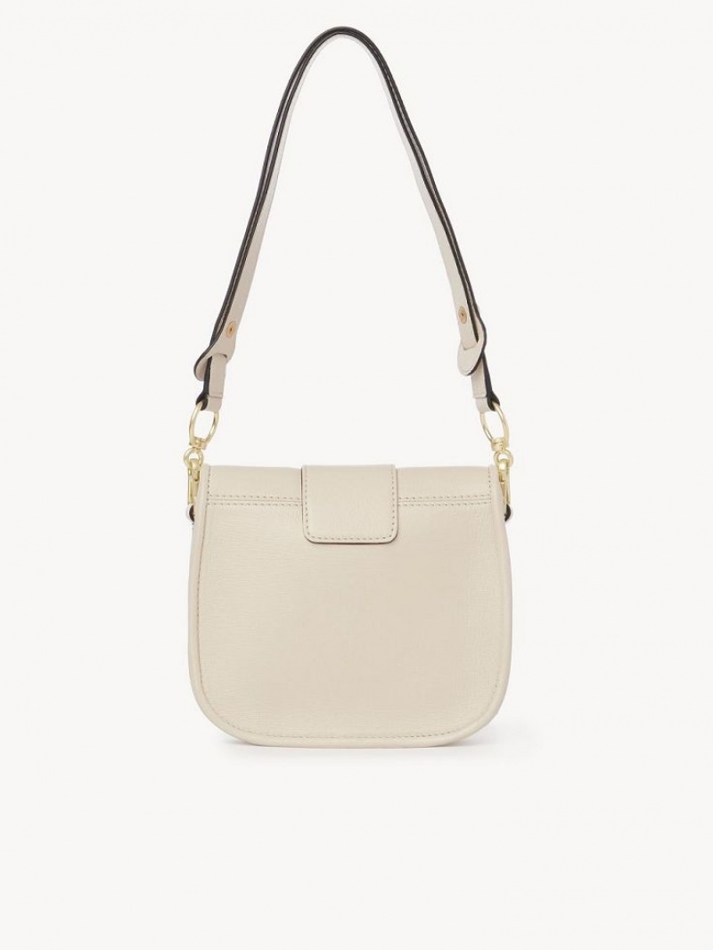 Chloe Saddie Satchel Skuldertasker Beige | CHE-SR14668