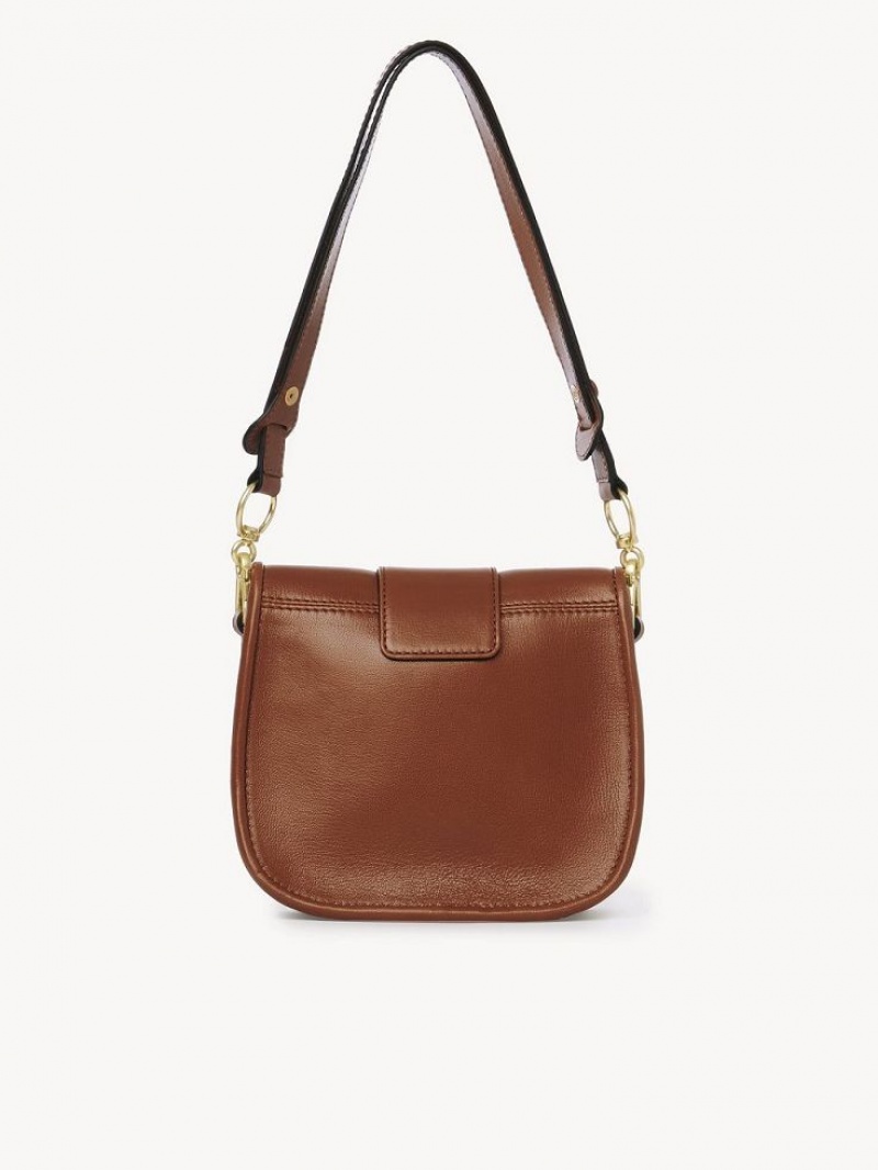 Chloe Saddie Satchel Skuldertasker Brune | CHE-SR14632