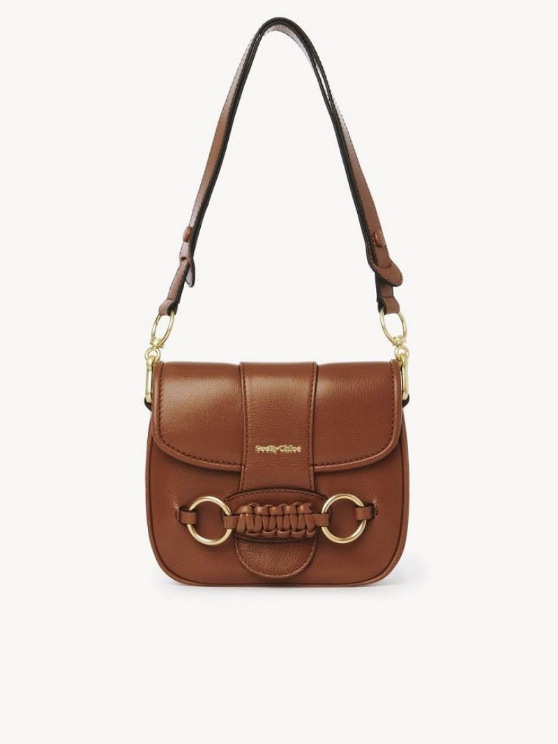 Chloe Saddie Satchel Skuldertasker Brune | CHE-SR14632