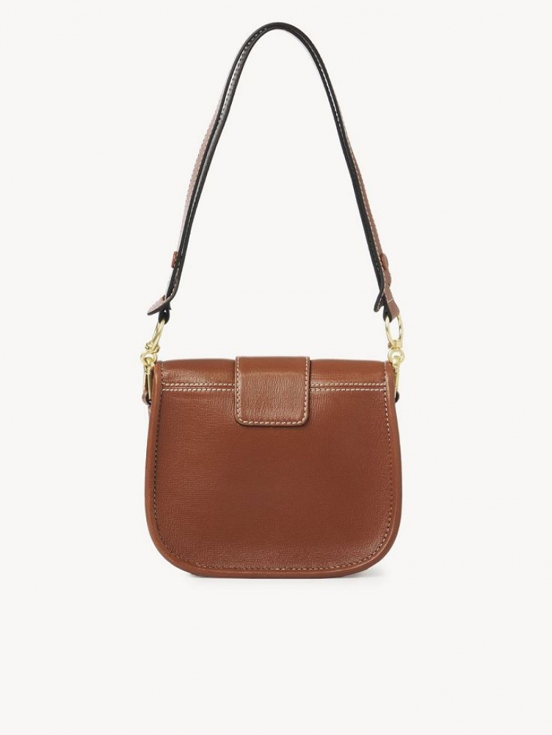 Chloe Saddie Satchel Skuldertasker Brune | CHE-SR14667