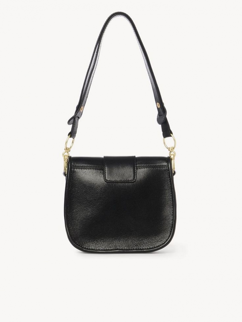 Chloe Saddie Satchel Skuldertasker Sort | CHE-SR14631