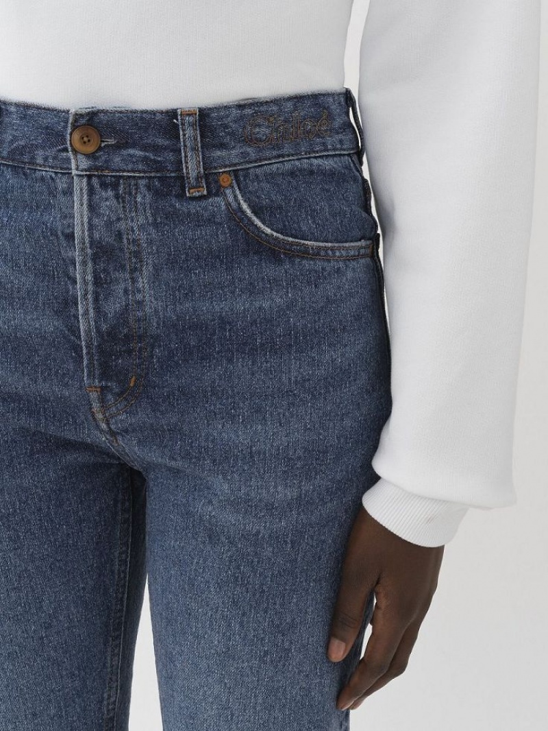 Chloe Semeru Lige-leg Jeans Blå | CHE-SR13977