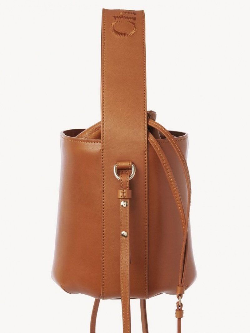 Chloe Sense Bucket Crossbody Taske Brune | CHE-SR13531