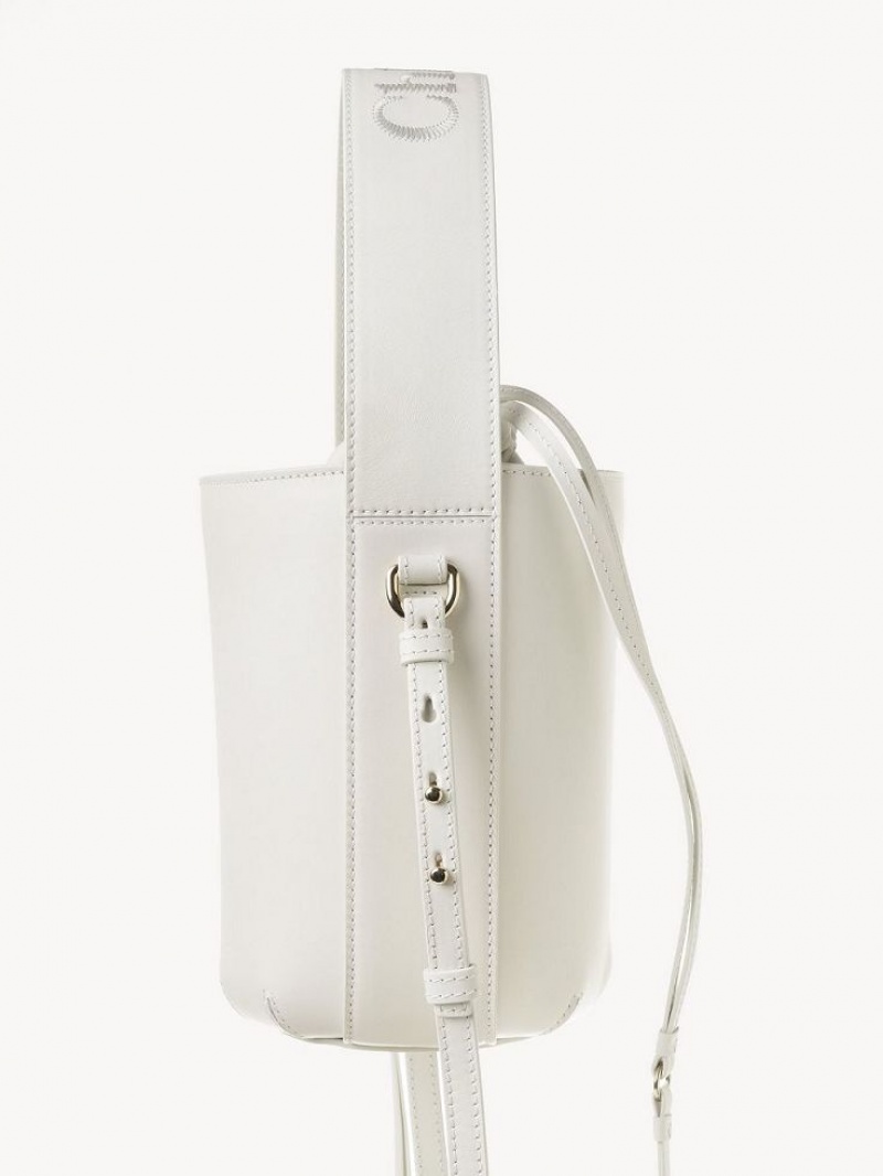 Chloe Sense Bucket Mini Tasker Hvide | CHE-SR13677