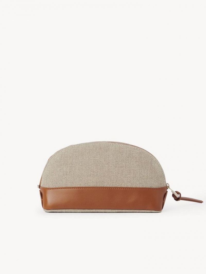 Chloe Sense Makeup Pouches Brune | CHE-SR14325