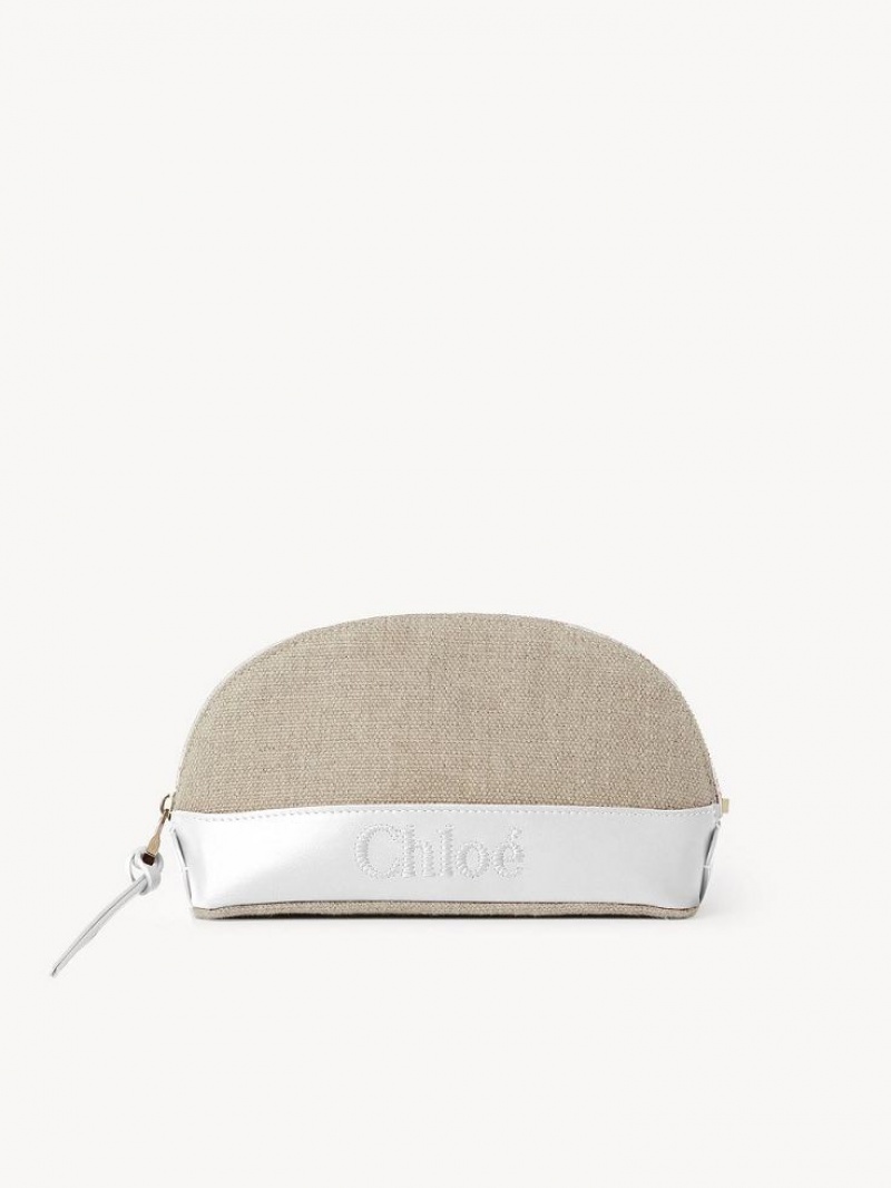 Chloe Sense Makeup Pouches Hvide | CHE-SR14326