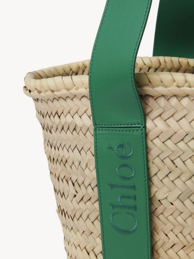 Chloe Sense Medium Basket Muleposer Grøn | CHE-SR13297