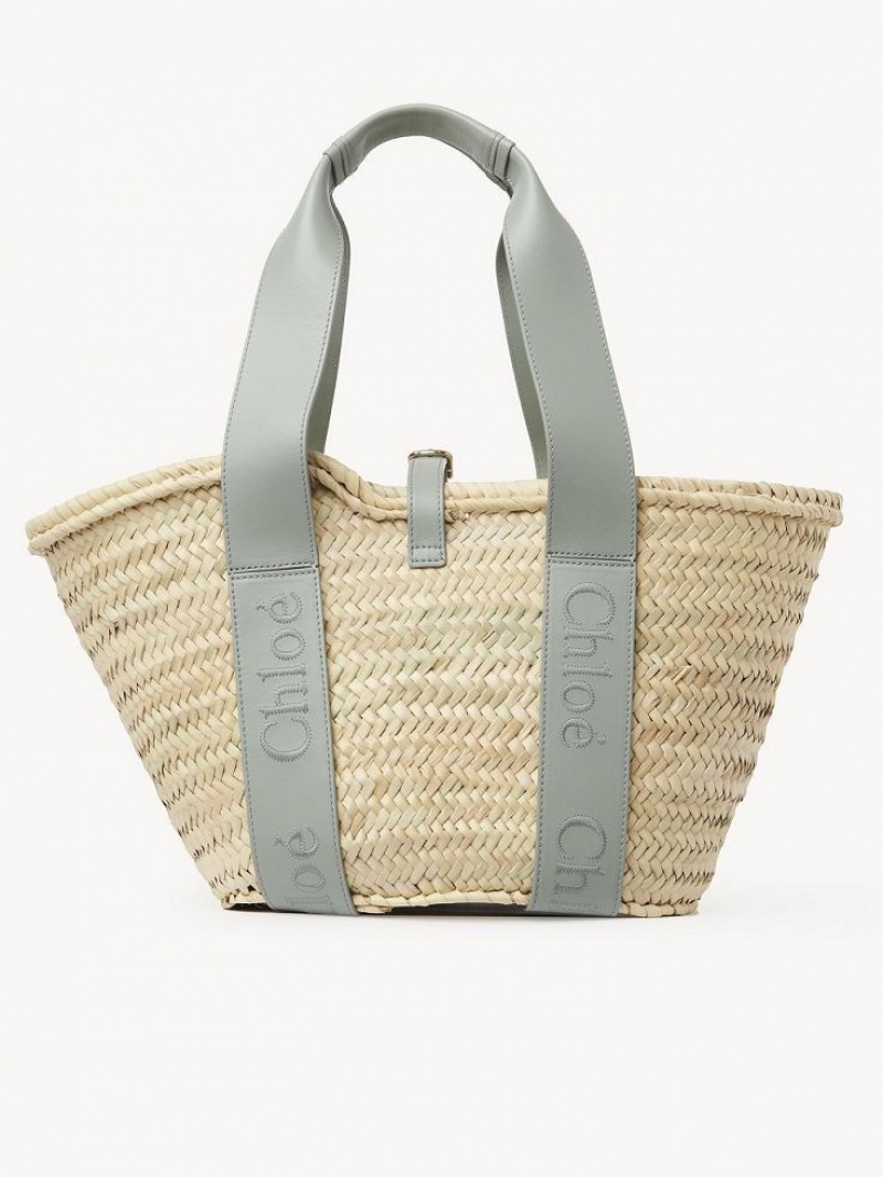 Chloe Sense Medium Basket Muleposer Grøn | CHE-SR13383